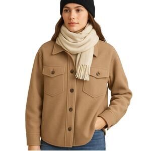 BP Women's Small Shacket Tab Button Down Shirt